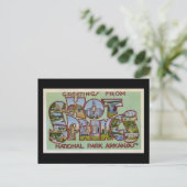 Greetings of Hot Springs National Park Arkansas Briefkaart (Staand voorkant)