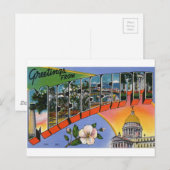 Greetings of Mississippi Briefkaart (Voorkant / Achterkant)