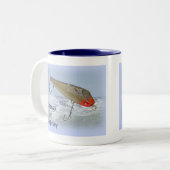 Greetings of New Jersey Vist Lure Tweekleurige Koffiemok (Voorkant links)