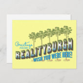 Greetings of Realityburgh - wou dat je hier was Briefkaart (Voorkant / Achterkant)