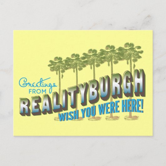 Greetings of Realityburgh - wou dat je hier was Briefkaart (Voorkant)