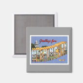 Greetings of Washington D.C. USA Magneet (Voorkant / Achterkant)