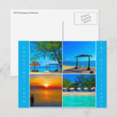 greetings op de gili - eilanden briefkaart (Voorkant / Achterkant)