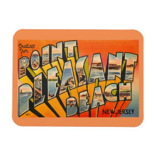 Greetings, Pt. Pleasant Beach, New Jersey  Magneet