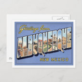 Greetings uit Albuquerque in New Mexico Briefkaart (Voorkant / Achterkant)