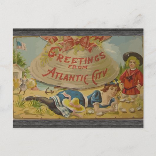 Greetings uit Atlantic City,  Briefkaart (Voorkant)