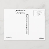 Greetings uit Atlantic City, New Jersey Briefkaart (Achterkant)