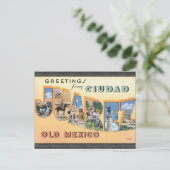 Greetings uit Ciudad Juarez, oud Mexico, Briefkaart (Staand voorkant)