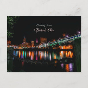 Greetings uit Cleveland, Ohio Briefkaart