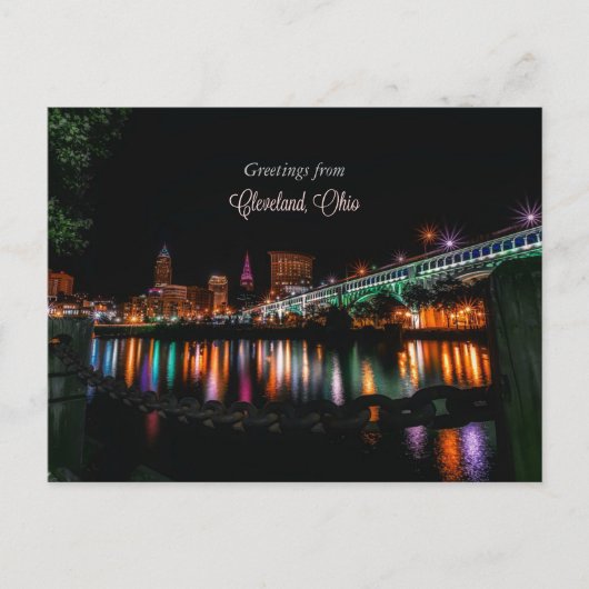 Greetings uit Cleveland, Ohio Briefkaart (Voorkant)