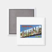 Greetings uit Cleveland, Ohio Magneet (Voorkant / Achterkant)