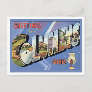 Greetings uit Columbus Ohio Briefkaart