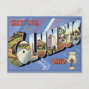 Greetings uit Columbus Ohio Briefkaart