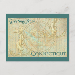 Greetings uit Connecticut Briefkaart