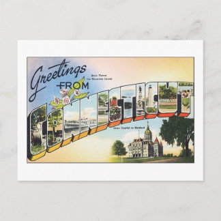 Greetings uit Connecticut Briefkaart