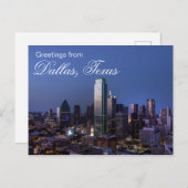 Greetings uit Dallas, Briefkaart Texas (Voorkant / Achterkant)