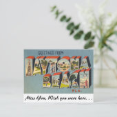 Greetings uit Daytona Beach, Florida Briefkaart (Staand voorkant)