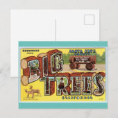 Greetings uit de  kunst van Santa Cruz California Briefkaart (Voorkant / Achterkant)