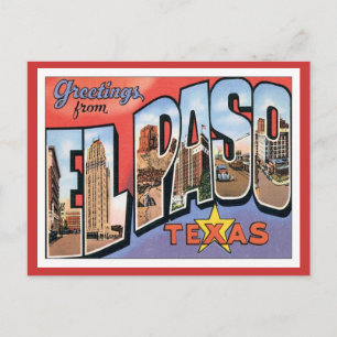 Greetings uit EL Paso, Texas Briefkaart