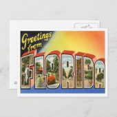 Greetings uit Florida uit de VS Briefkaart (Voorkant / Achterkant)