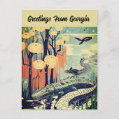 Greetings uit Georgia  Kaart reizen (Voorkant)