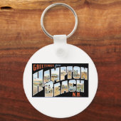 Greetings uit Hampton Beach, New Hampshire Sleutelhanger (Voorkant)