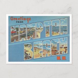 Greetings uit Hampton Beach, New Hampshire Travel Briefkaart