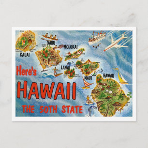 Greetings uit Hawaï uit de VS Briefkaart
