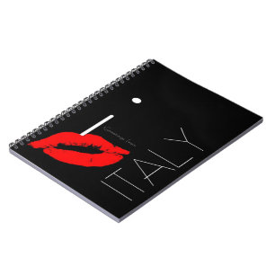 Greetings uit Italië Red Lipstick Love Kiss Notitieboek
