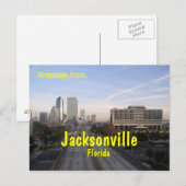Greetings uit Jacksonville Florida, postkaart (Voorkant / Achterkant)