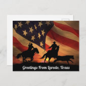 Greetings uit Laredo, Briefkaart Texas (Voorkant / Achterkant)