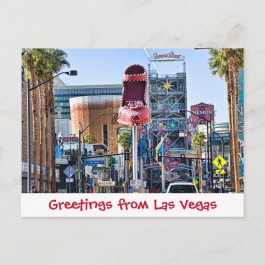 Greetings uit Las Vegas briefkaart (Voorkant)