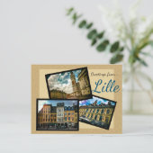 Greetings uit Lille Briefkaart (Staand voorkant)