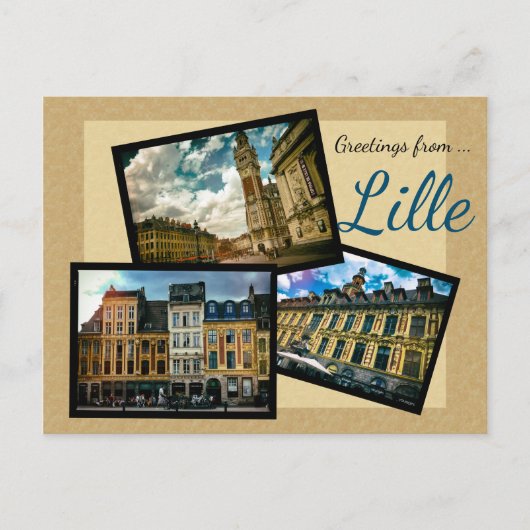 Greetings uit Lille Briefkaart (Voorkant)