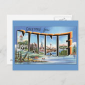 Greetings uit Maine Briefkaart (Voorkant / Achterkant)