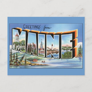Greetings uit Maine Briefkaart