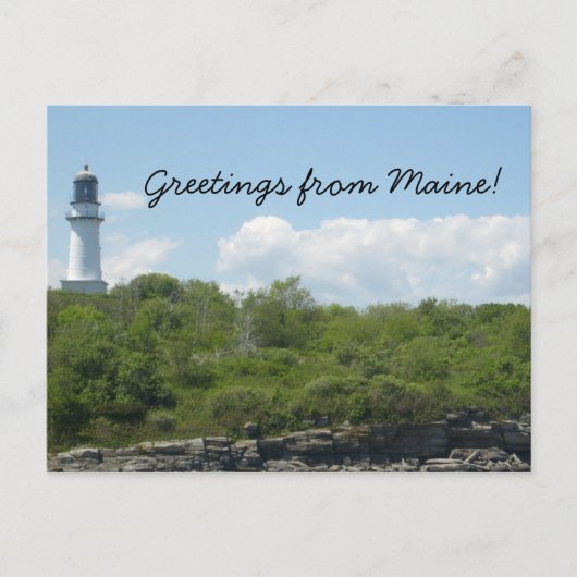 Greetings uit Maine Briefkaart (Voorkant)