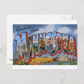 Greetings uit Minnesota Briefkaart (Voorkant / Achterkant)