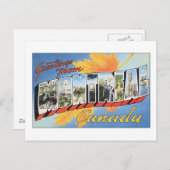 Greetings uit Montreal, Canada Briefkaart (Voorkant / Achterkant)