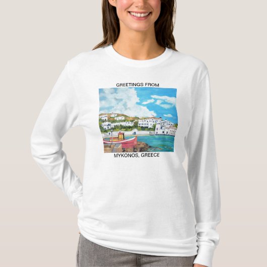 Greetings uit Mykonos, Shirt van Griekenland (Voorkant)