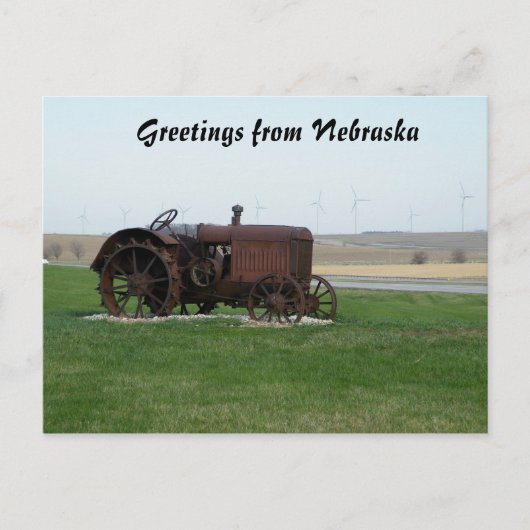 Greetings uit Nebraska Briefkaart (Voorkant)