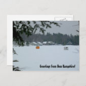 Greetings uit New Hampshire Briefkaart (Voorkant / Achterkant)