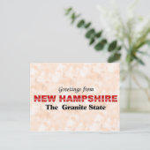 Greetings uit New Hampshire Briefkaart (Staand voorkant)