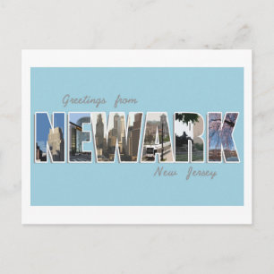 Greetings uit Newark, New Jersey - BRIEFKAART