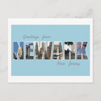 Greetings uit Newark, New Jersey - BRIEFKAART