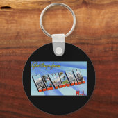 Greetings uit Newark New Jersey Sleutelhanger (Voorkant)