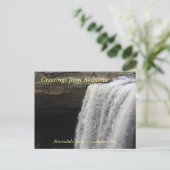 Greetings uit Noccalula-Herfsten Briefkaart (Staand voorkant)