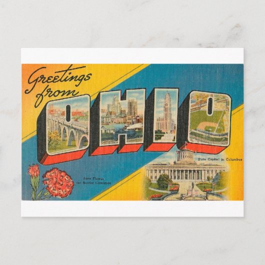 Greetings uit Ohio Briefkaart (Voorkant)