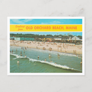 Greetings uit Old Orchard Beach, Maine Travel Briefkaart