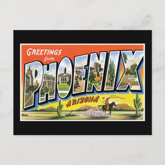 Greetings uit Phoenix Arizona Briefkaart (Voorkant)